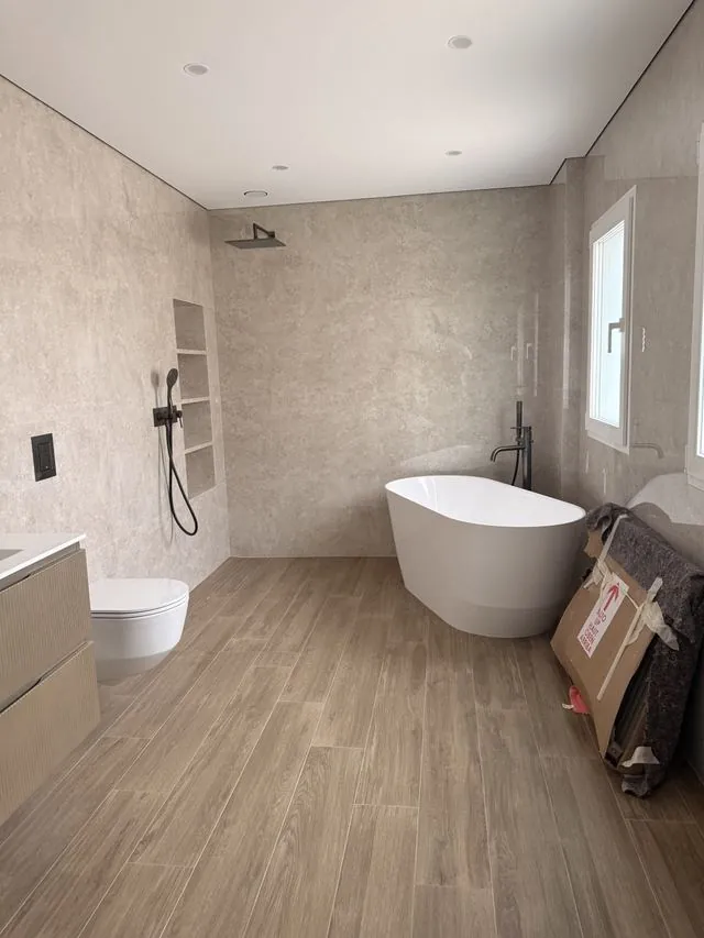 Baño principal, chalet en la costa